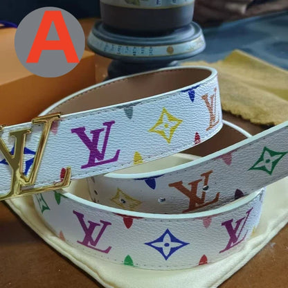 L Designer's genuine leather belt V  delivery 3 to 7 working days