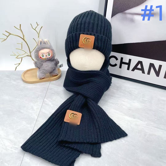G hat, scarf, and gloves three-piece set