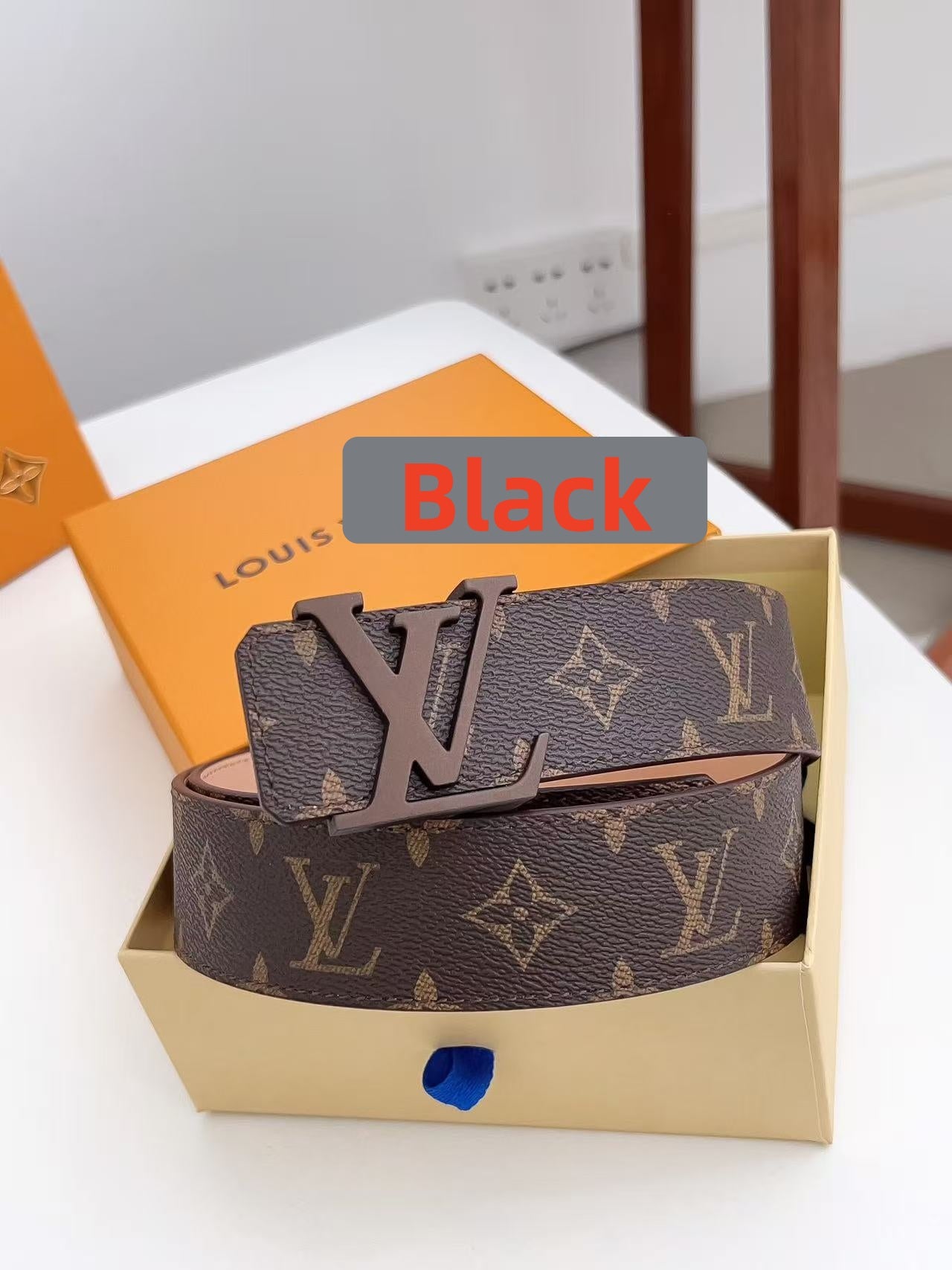 L Genuine leather belt V delivery 3 to 7 working days