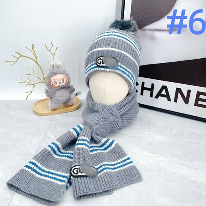 G hat, scarf, and gloves three-piece set