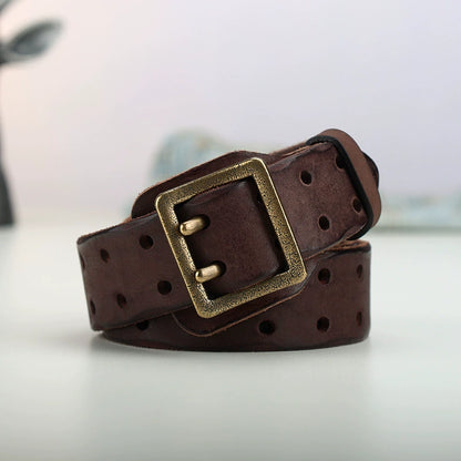 Cowhide men's belt