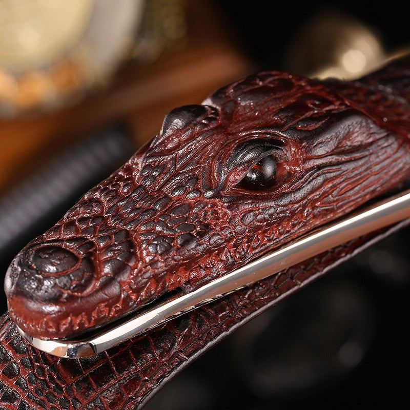 Crocodile genuine leather belt  delivery 3 to 7 working days