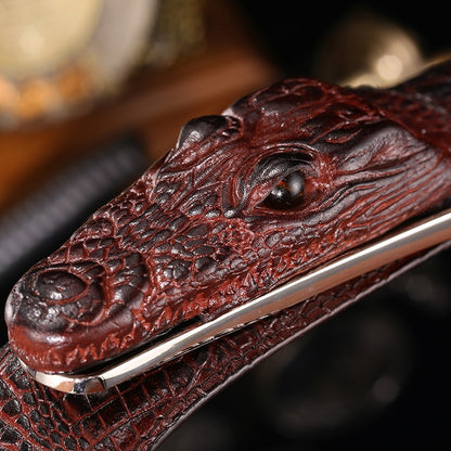 Crocodile genuine leather belt  delivery 3 to 7 working days