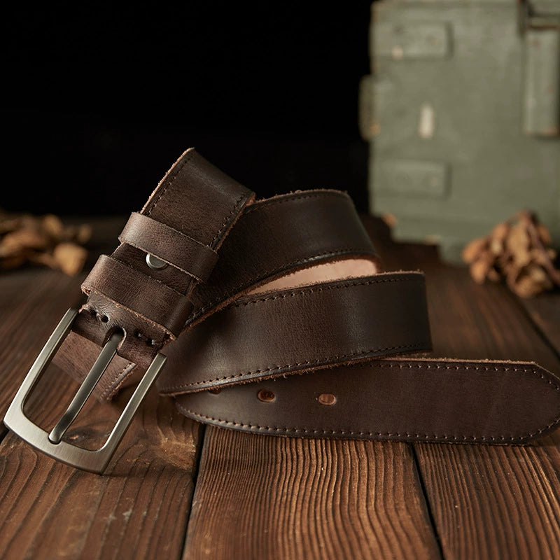 Cowhide belt delivery 3 to 7 working daysing
