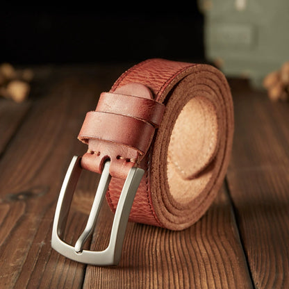 Cowhide belt delivery 3 to 7 working daysing