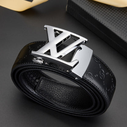 L Genuine leather belt V delivery 3 to 7 working days